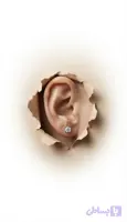 گوشواره زنانه نقره مدل تک نگین