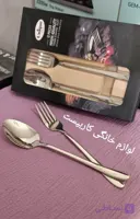قاشق و چنگال یونیک جعبه مشکی
