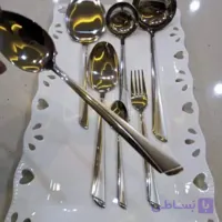 سرویس 144 پارچه قاشق و چنگال یونیک مدل ناخنی