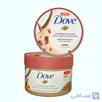 اسکراب داو‌ رایحه کره نارگیل و شکر قهوه ای 298 میل