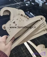 چوب لباسی کودک خرس تدی لبخند