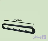 شلف پشت دری آلومینیومی بزرگ مشکی کد 8143