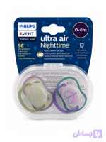 پستانک دو عددی صفر تا شش ماه اولترا ایر فیلیپس اونت Philips Avent