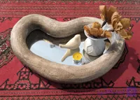 آینه دیواری پاپیه ماشه پریسا جهادی مدل دفرمه