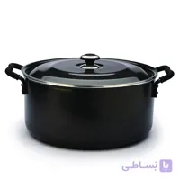 تابه دو دسته گرانیتا قطر 50 سانت با درب فلزی