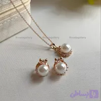 نیم ست مرواریدی لوسی