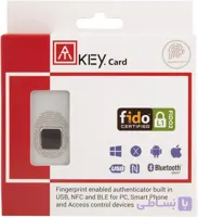 کارت امنیتی ATKey.Card NFC | کلید امنیتی FIDO2 با اثر انگشت