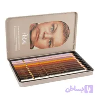 مداد رنگی ۱۲ رنگ پوست چهره تیره آریا