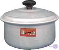 قابلمه آلومینیومی ساده، بدونه دسته (لب پیچ) کد 30