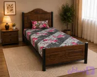 تخت خواب یک نفره پایه فلزی
