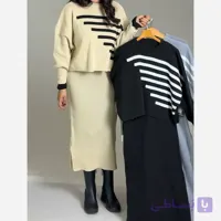 ست کراپ سارافن زنانه بافت پائیزه