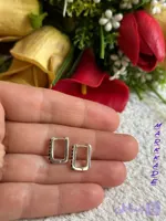 گوشواره زنانه نگین دار آب کاری نقره برند اکسسوری آلمان
