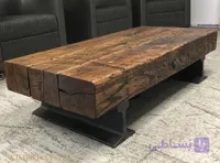میز جلو مبلی چوبی روستیک