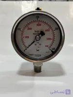 گیج فشارصفحه10سانت تمام استیل ویکاWIKAرنج0-400BAR