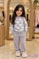 بلوز بافت گپ دخترانه طرح فانتزی قلبی RIS - ترمه استایل