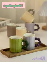 ماگ سرامیک دسته زنجیری سرامیکی
