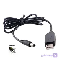 کابل افزاینده ولتاژ 5 ولت USB به 9 ولت 1 آمپر – جک 2.1 میلیمتری