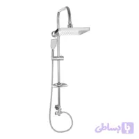 علم دوش حمام طرح مربع مدل رسوبگیر دکمه ای کد Press-2s