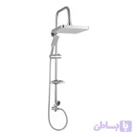 علم دوش حمام طرح مربع مدل رسوبگیردکمه ای اقتصادی کد Press-3s