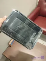 ظرف دو خانه رستورانی ماکروفری با درب ۲۰۰عددی