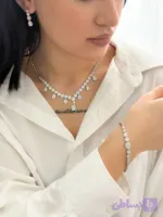 سرویس جواهری نقره ایتالیایی مدلSv1352 عیار925