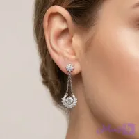 گوشواره نقره زنانه ۹۲۵ جواهری ایتالیایی