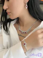 سرویس جواهری نقره ایتالیایی عیار925 مدل Sv2363