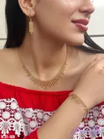 سرویس جواهری نقره زنانه تراش مدلSv1371عیار925
