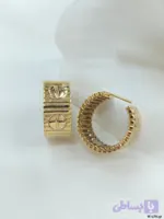 گوشواره نقره زنانه ۹۲۵ جواهری حلقه ای