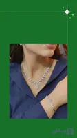 سرویس جواهری نقره زنانه امرالدکات عیار925 مدلSv1125