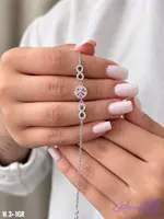دستبند نقره ۹۲۵ زنجیری بی نهایت