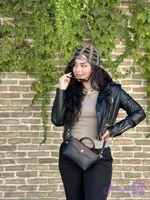 کیف دوشی زنانه چرم طبیعی مدل ترنج