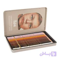 مداد رنگی۱۲رنگ فلزی آرتیست رنگ تیره