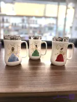لیوان درب اینه ایی طرح دختر
