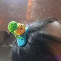 گیره مو فانتزی دستبافت بافتنی