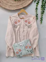 شومیز دخترانه گلدوزی نخی سایز۷ الی ۱۴سال