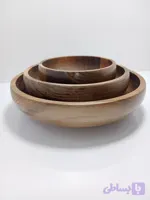 ست کاسه چوبی ساده