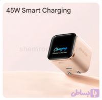 کلگی شارژر انکر مدل ANKER A121DP01 45W 2P-in رزگلد