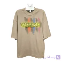 تیشرت لانگ باکسی مردانه (VETEMENTS) طرح برجسته