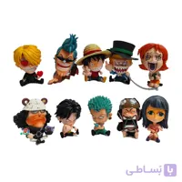 اکشن فیگور وان پیس نشسته 10 عددی | One Piece 10 pieces