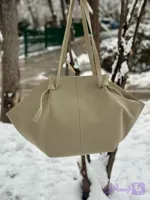 کیف توت (Tote Bag) بزرگ زنانه سالیس مدل جیر پریمیوم با فضای جادار و طراحی مینیمال (به همراه یک عدد کیف کوچک)