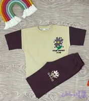 ست تاپ و شلوارک مدل گل