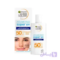 ضدآفتاب فلوئیدی ضد لک و ضد آلودگی برند گارنیر مدل آمبر سولر سوپر UV SPF 50 garnier