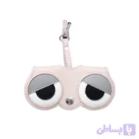 کیف عینک چرمی طرح چشم صورتی آمال مدل 126