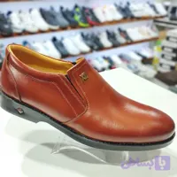 کفش تمام چرم مردانه کشی ساده
