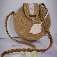 کیف زنانه گرد دستبافت