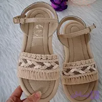 صندل زنانه طبی مکرومه رکابدار طرح گیس بافت