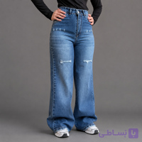 شلوار فلر بگ ابی