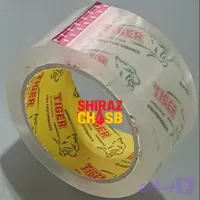 چسب نواری پهن کریستال 60 عددی 5 سانتی تایگر 90 یارد 40 میکرون