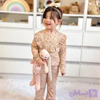 بلوز و شلوار کبریتی گلدار‌